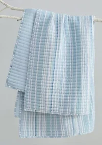 Boracay Stripe Muslin Quilted Throw