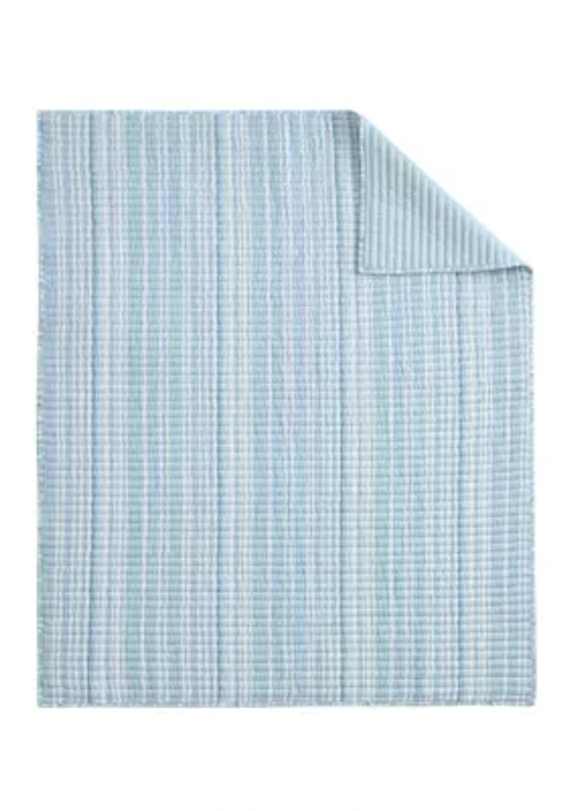 Boracay Stripe Muslin Quilted Throw
