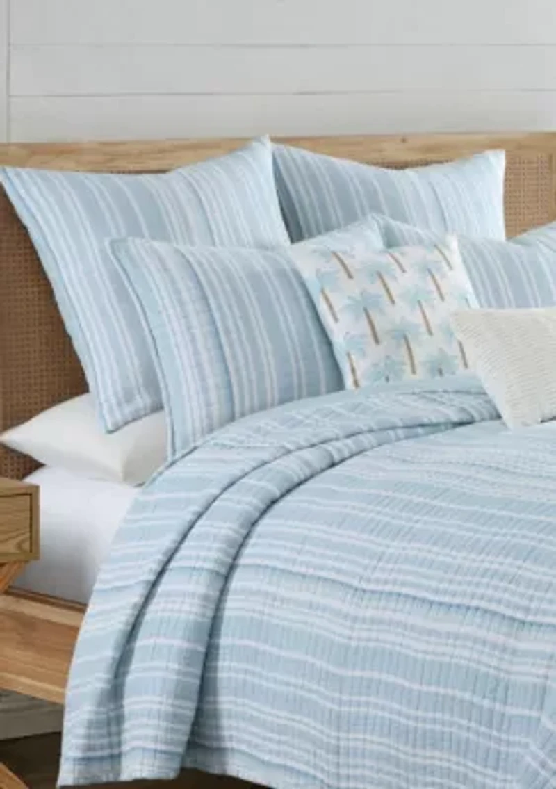 Boracay Stripe Muslin Euro Sham Set of 2