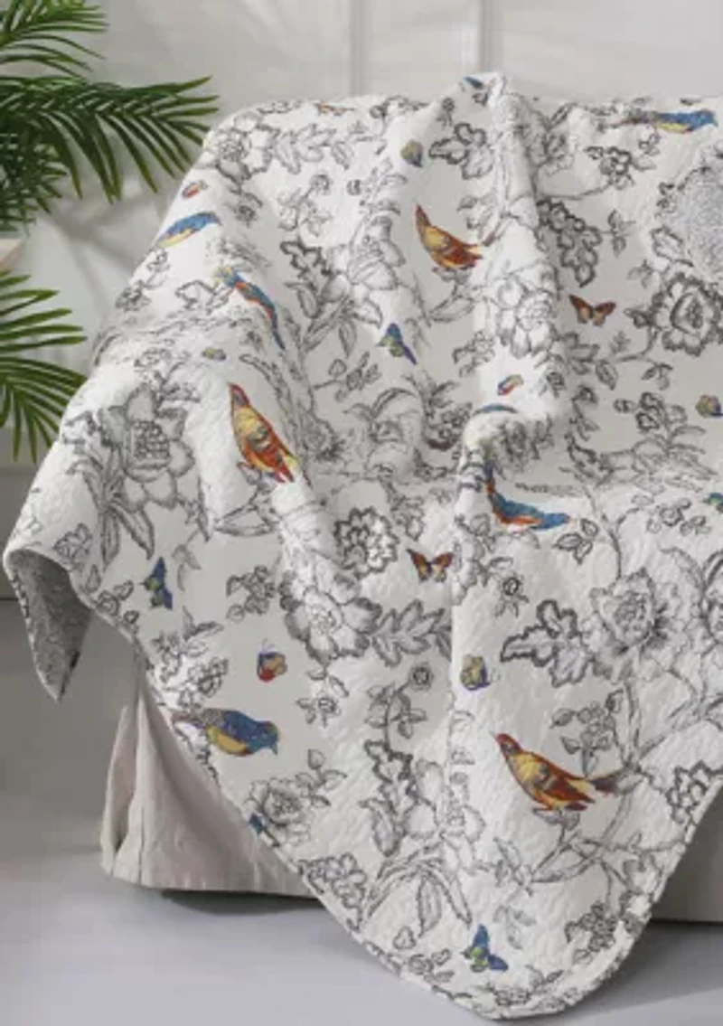 Mockingbird Quilted Throw