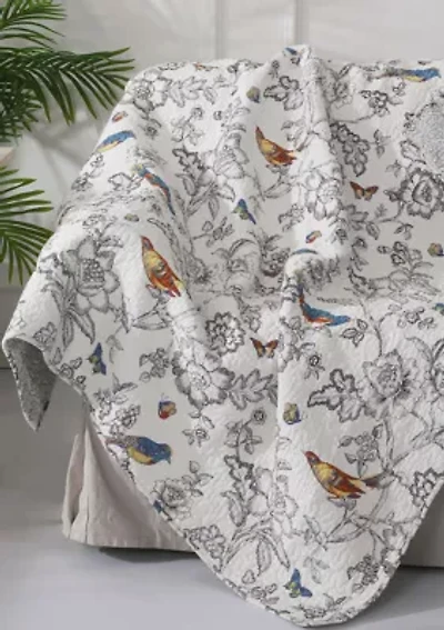 Mockingbird Quilted Throw