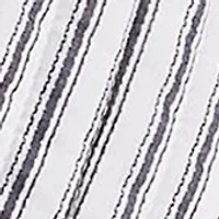 Tobago Stripe Charcoal Quilted Throw