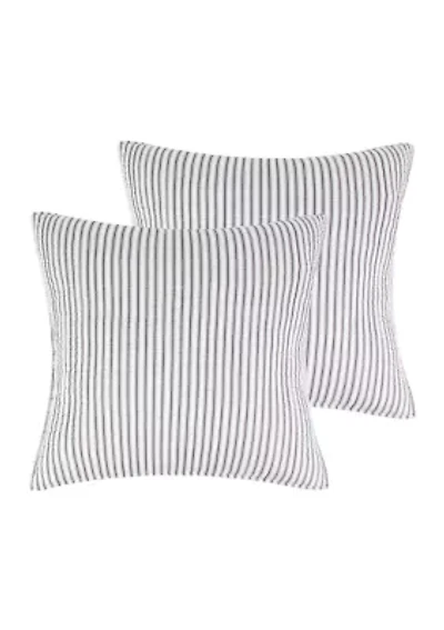 Tobago Stripe Euro Sham Set of 2