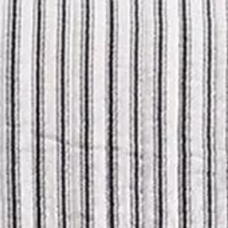 Tobago Stripe Taupe Twin Quilt Set