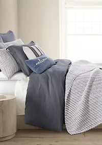 Tobago Stripe Taupe Twin Quilt Set