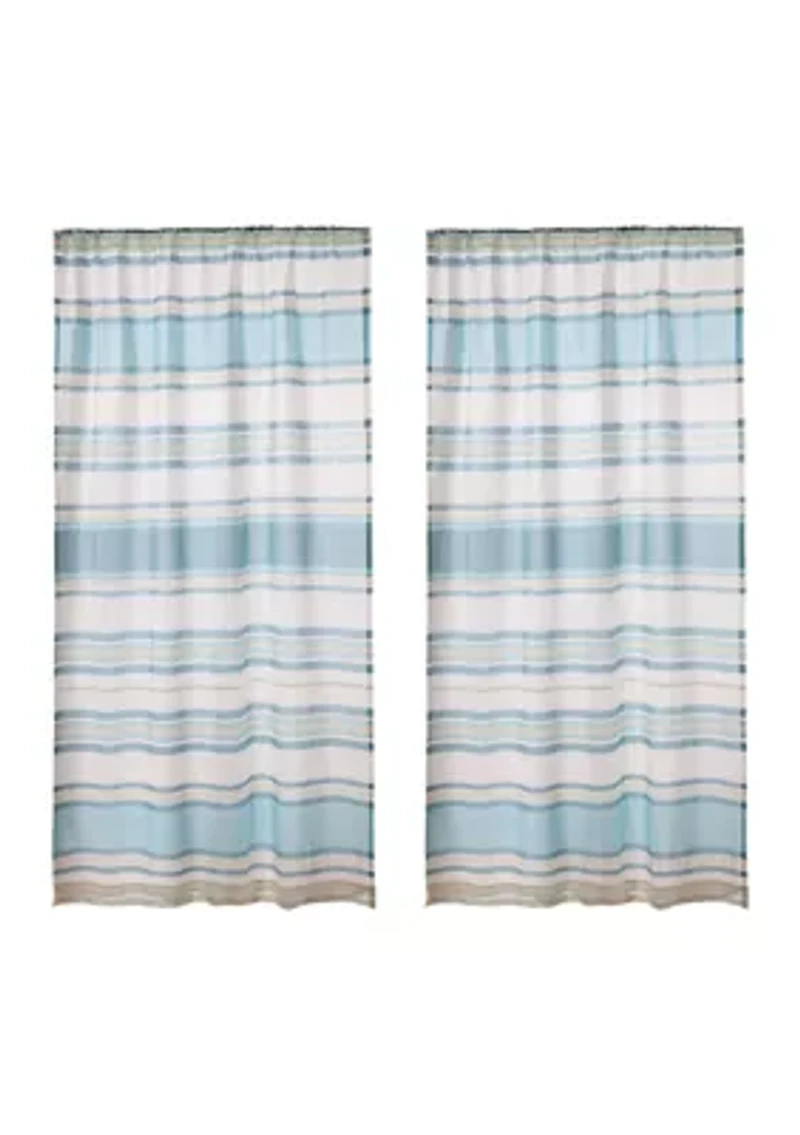 Blue Maui Drape Panel - Set of 2