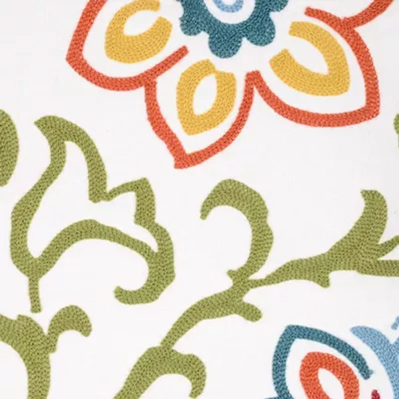 Clementine Floral Pillow