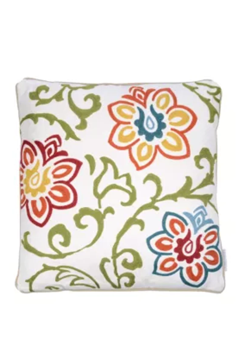 Clementine Floral Pillow