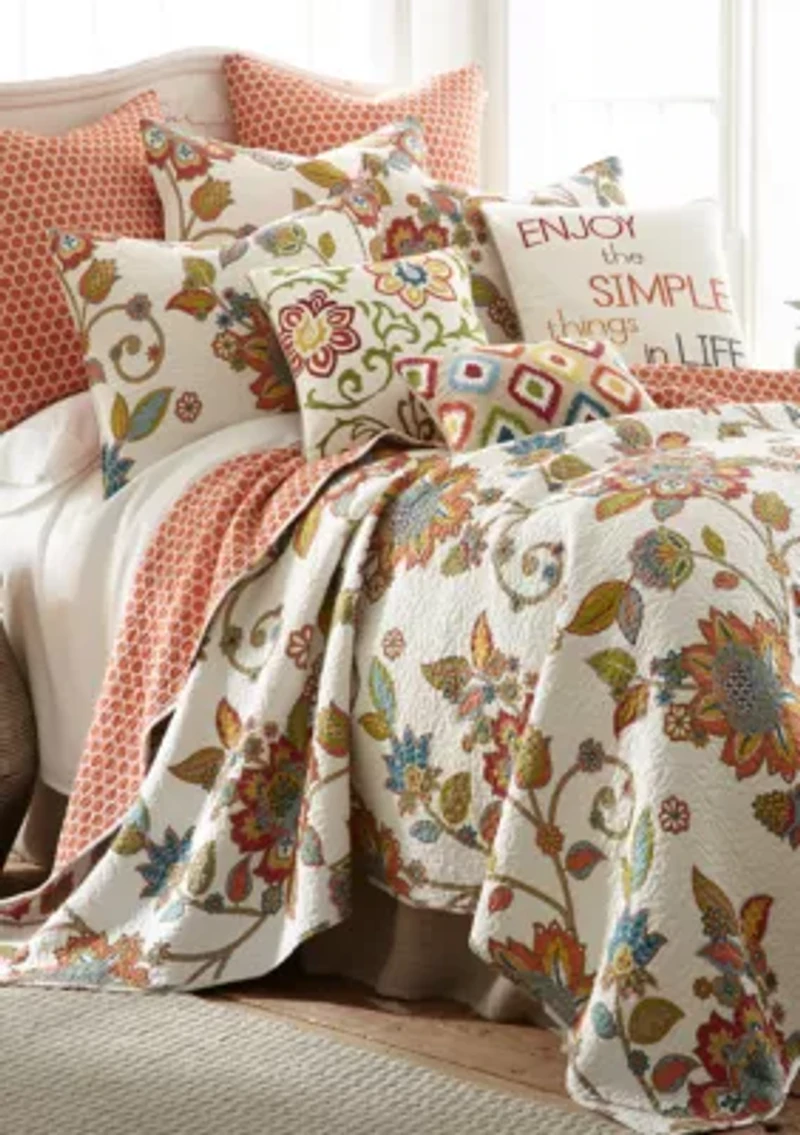 Clementine Floral Pillow