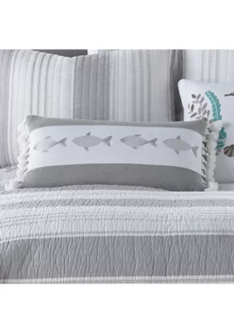 Nantucket Fish Pillow with Tassels
