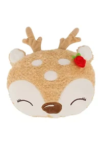Comet & Cupid Figural Deer Pillow