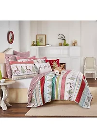 Comet & Cupid Figural Deer Pillow