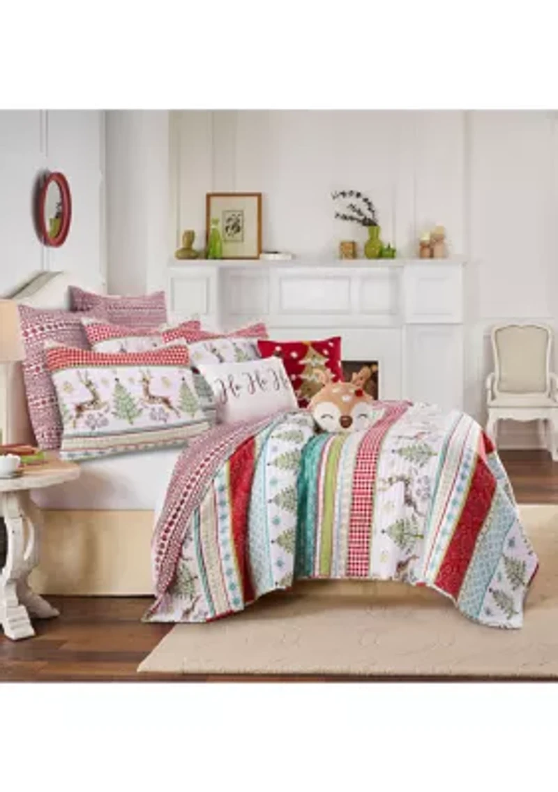 Comet & Cupid Christmas Tree Pillow