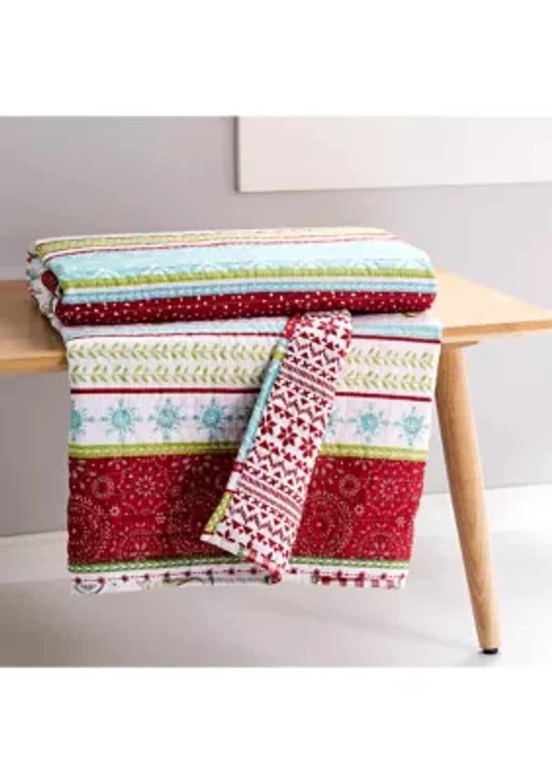 Comet & Cupid Quilted Throw