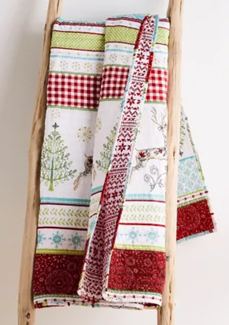 Comet & Cupid Quilted Throw