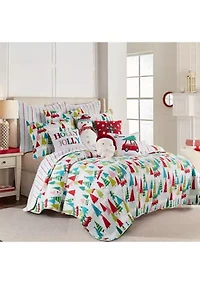 Holly Jolly Holly Jolly Pom Pillow