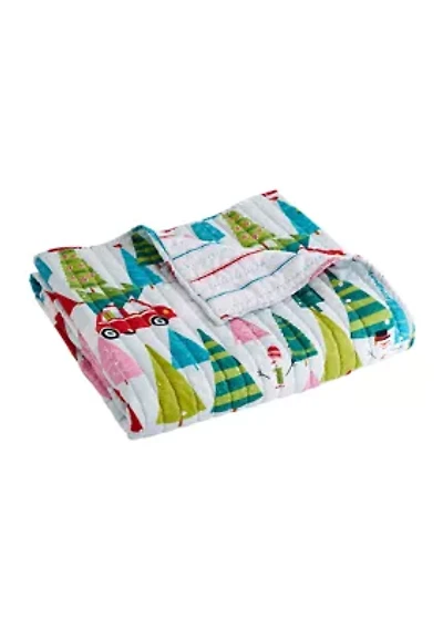 Holly Jolly Quilted Throw