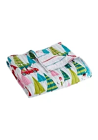 Holly Jolly Quilted Throw