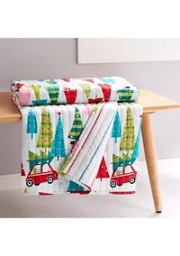 Holly Jolly Quilted Throw