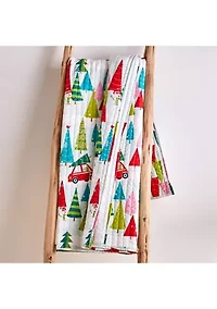 Holly Jolly Quilted Throw