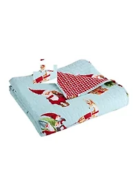 Gnome for the Holidays Quilted Throw