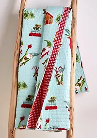 Gnome for the Holidays Quilted Throw