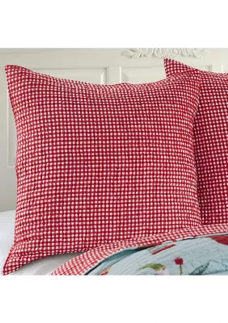 Gnome for the Holidays Euro Sham - Set of 2