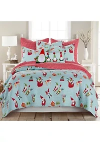 Gnome for the Holidays Euro Sham - Set of 2
