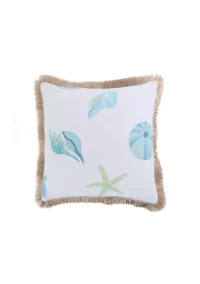 Huntington Quilted Shell Burlap Pillow