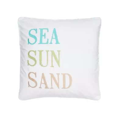 Biscayne Sea Sun Sand Pillow