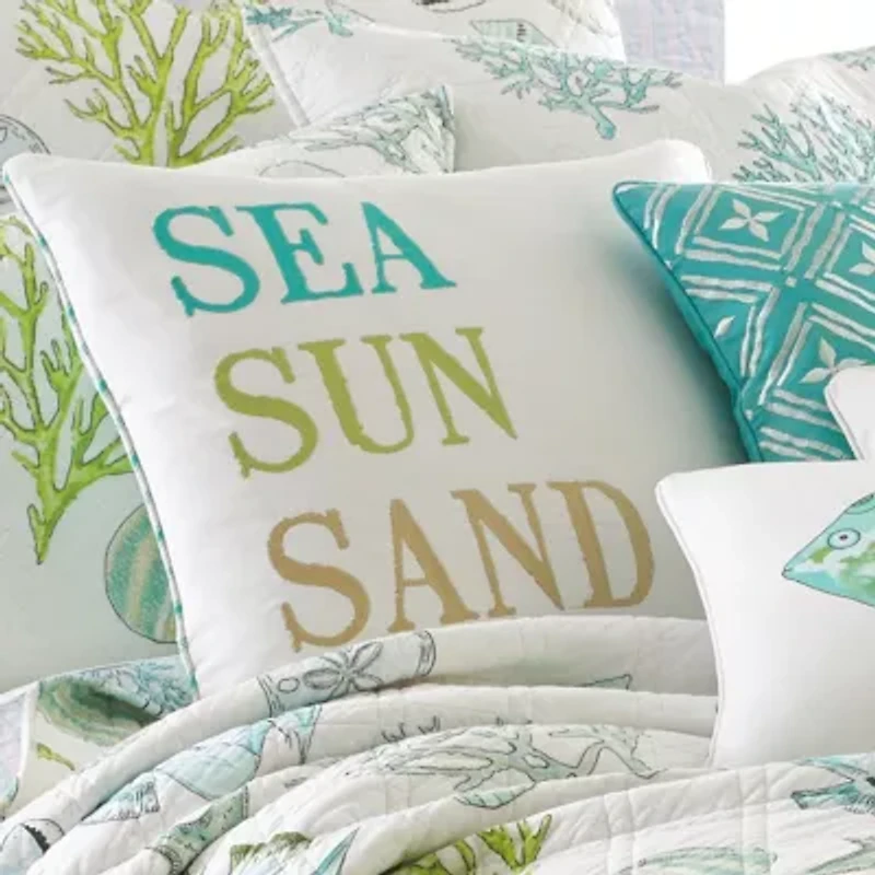 Biscayne Sea Sun Sand Pillow