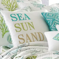 Biscayne Sea Sun Sand Pillow