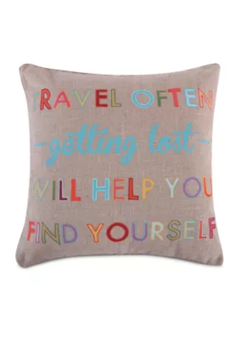 Alessandra Travel Often Pillow