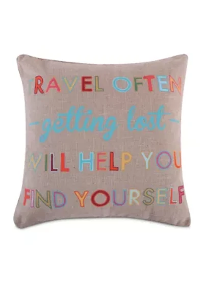 Alessandra Travel Often Pillow