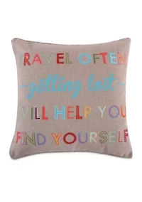 Alessandra Travel Often Pillow