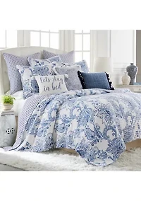  Bennett Embroidered Fringe Pillow 
