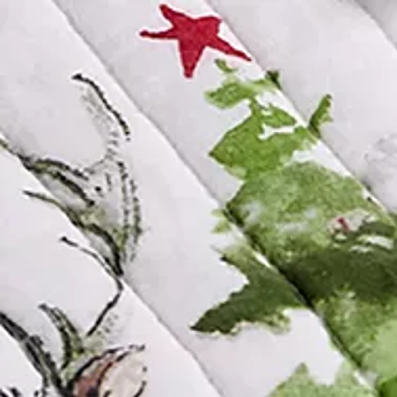 Sleigh Bells Quilted Throw