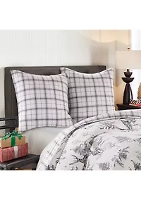 Sleigh Bells Gray Euro Sham