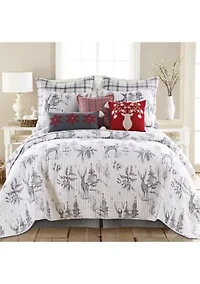 Sleigh Bells Gray Sham - 2 Pack 