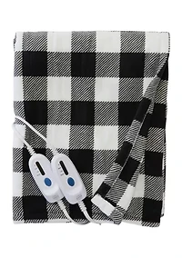 Heated Microplush Throw Blanket