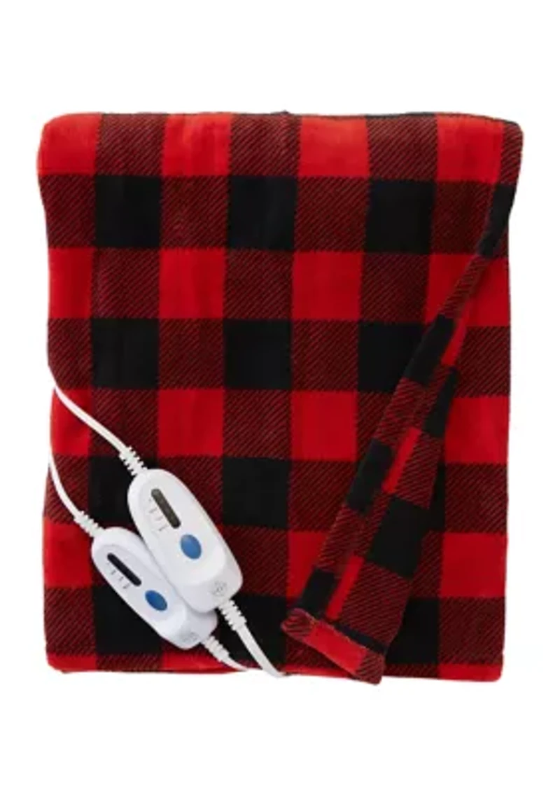 Heated Microplush Throw Blanket