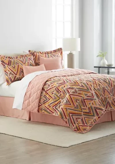 Geo Print 6-Piece Quilt Set