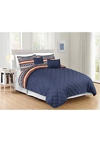 Lodge Stripe 6-Piece Quilt Set