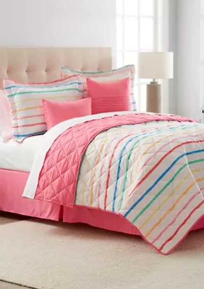 Multi Stripe Quilt Set