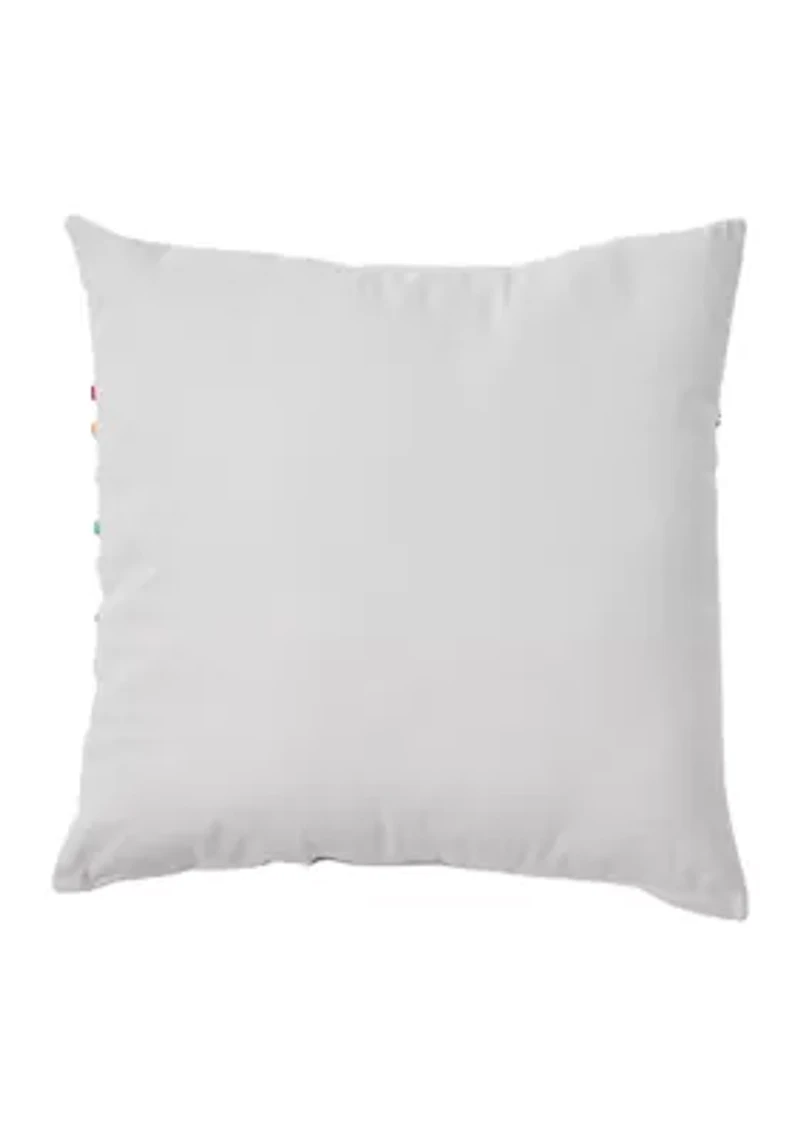 Rainbow Embroidered Pillow