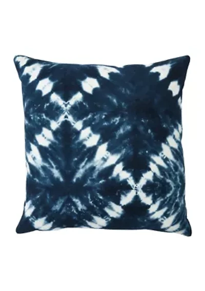Tie Dye Diamond Throw Pillow