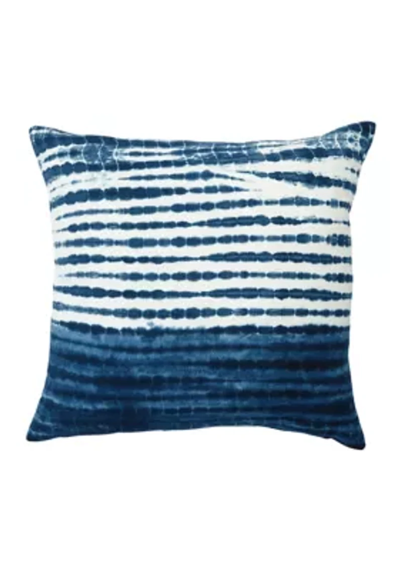 Tie Dye Striped Pillow