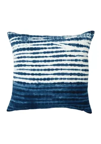 Tie Dye Striped Pillow