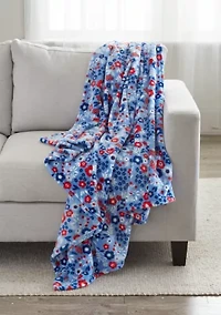 Plush Printed Throw Blanket