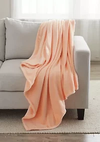 Plush Solid Throw Blanket